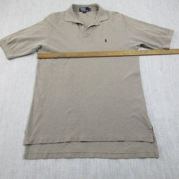 Polo Ralph Lauren Polo Shirt Mens M Olive Green Golf Performance High Low Slit‎ - Picture 7 of 9